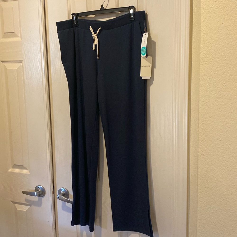 Awhile Ciara Sleep an Lounge Pant ~ Large Navy